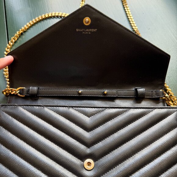 yves saint laurent crossbody small black purse - Picture 4 of 5